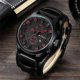 thumbnail image 1 of Men Military Quartz Watch Large Dial Casual Leather Strap Mens Wristwatch, 1 of 3