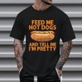 thumbnail image 2 of CONZONE Mens Tshirts Short Sleeve T-Shirts for Men Crew Neck Funny Hotdog Graphic Casual Summer Tee Tops, 2 of 4