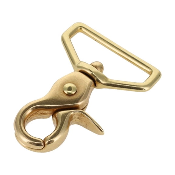 3008A Natural Brass, Mini Swivel Trigger Snap, Solid Brass-LL, 1"