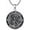 A01-Saint Michael(Black), variant on St Christopher Necklace  925 Sterling Silver Round Pendant Turquoise Saint  Medallion Protection Jewelry Religious Gifts for Men
