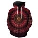 thumbnail image 1 of Sudadera con capucha y cremallera de mandala para hombre, estilo informal, estilo Harajuku, con estampado 3D, para adolescentes, estilo urbano, talla grande, 1 of 6