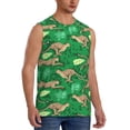 thumbnail image 2 of Yiaed Leopard Print Print Men's Singlet Vests Summer Running Muscle Tank Tops Gym Undershirt Round Neck Sleeveless for man, 2 of 5