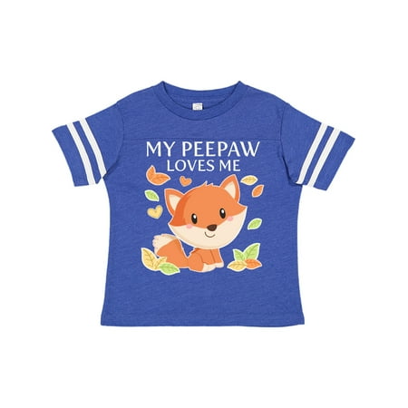 

Inktastic My Peepaw Loves Me- little fox Gift Toddler Boy or Toddler Girl T-Shirt