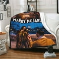 thumbnail image 4 of Custom Blanket with Picture HD Printing Photo Blankets Customize Comfortable and Soft Personalized Flannel Throw Blankets for Couple Girlfriend Boyfriend Wife Husband Valentine Gift (Style 6) Blankets, 4 of 5