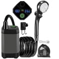thumbnail image 1 of Quinlirra Clearance Portable Rechargeable Outdoor Camping Shower Pump with 6000mAh Battery LED Display Adjustable Water Output Multi-Functional Filter for Camping Hiking Beach Trip Pet Cleaning, 1 of 1