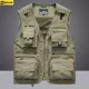 thumbnail image 3 of Chaleco táctico de pesca y senderismo para hombre, chaqueta sin mangas de malla para fotógrafo, 14 bolsillos, novedad de verano, 3 of 5