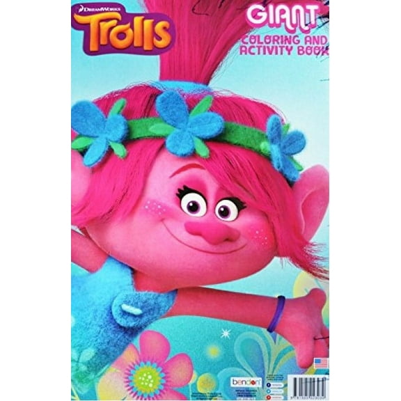 Trolls Giant 11" x 16" Coloring & Activity Book