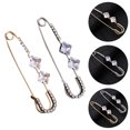 thumbnail image 5 of 2 alfileres de seguridad, hermosas hebillas para bufandas, elegantes broches para chal, accesorios de ropa, 5 of 5