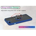 thumbnail image 6 of is Specially Designed for iPhone 7 Plus/8 Plus Anti-Scratches,Anti-Fingerprint, Built-in 360° Rotating Ring Bracket Solid and Durable Magnetic car Phone case, Suitable for 5.5inches Male-Blue, 6 of 11