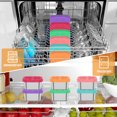 thumbnail image 6 of FKSZLL 6Pcs Stainless Steel Snack Container 60/180 ml Portable Small Metal Sauce Container with Silicone Lid Leakproof Food Condiment Box Dishwasher Safe for Picnic, 6 of 10