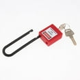thumbnail image 3 of Cadenas Cadenas à Clé Différents 76mm Rouge, 3 of 8