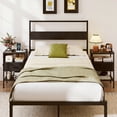 thumbnail image 3 of Giantex Nightstand w/Charging Station, End Table w/Fabric Drawer, 2 AC Outlets, USB and Type-C Port, Black, 3 of 7