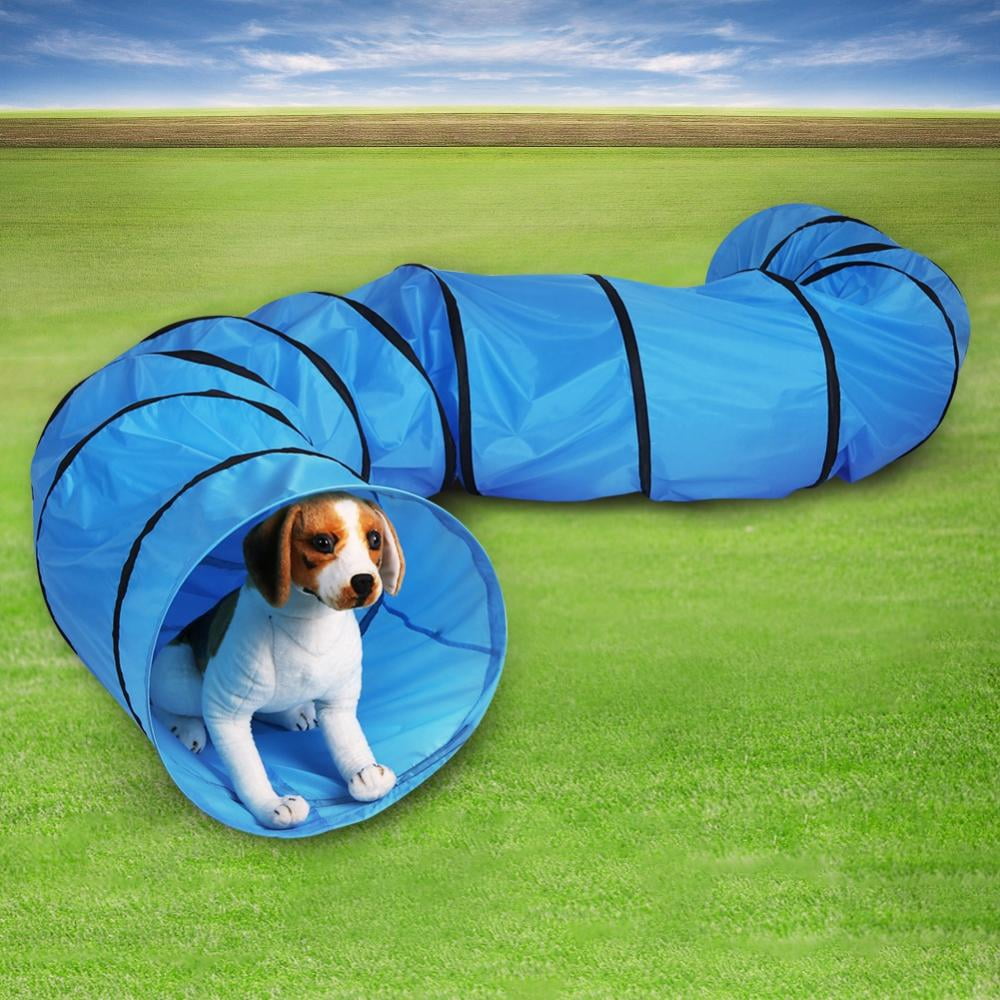 HERCHR Portable Foldable Pet Dog Cat Play Tunnel Indoor Outdoor Puppy