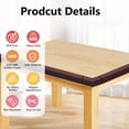thumbnail image 5 of Furniture Edge and Corner Guards, Baby Proofing Edge Safety Gurards with 3M Tape, 16.4ft Table Corner Protector for Chair Desk Coffee, Brown, 5 of 8