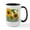 White/Black Inside, variant on CafePress - Modern Vintage Sunflower Mugs - 15 oz Ceramic Large White Novelty Mug