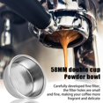 thumbnail image 3 of Filtre à Café en Acier Inoxydable 51mm, Support de Filtre à Café Réutilisable Panier Filtre Couche Unique Accessoires pour Machines à Café, 3 of 6