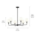thumbnail image 6 of 52516BK Kichler Lighting Pallas - 6 Light Chandelier In Traditional Style-13.75 Inches Tall and 32.25 Inches Wide-Black Finish, 6 of 13