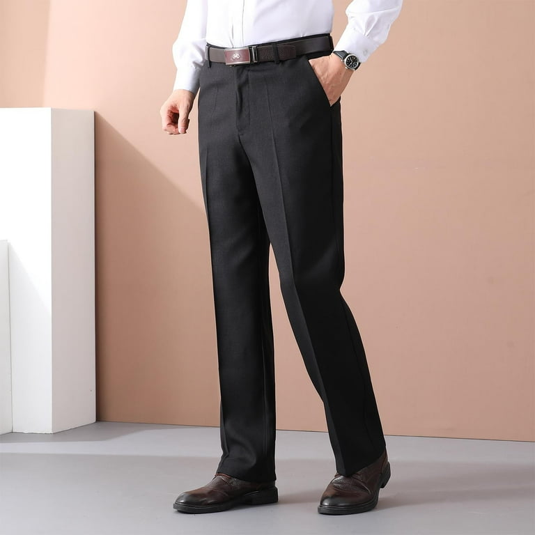 USNSM Men's Formal Business Dress Pants Casual Thick Full Length Trousers Button Zipper Flat Front Straight Leg Suit Pants with Pockets Black 2XL - Walmart.com USNSM Men's Formal Business Dress Pants Casual Thick Full Length Trousers Button Zipper Flat Front Straight Leg Suit Pants with Pockets Black 2XL - Walmart.com