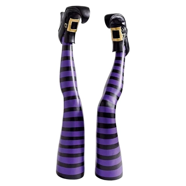 Patas de malvada perfecl 1 par decoración divertida para Halloween morada