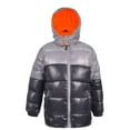thumbnail image 2 of iXtreme Boys' Big Color Block Puffer with Patch, Charcoal, 18, 2 of 2