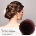 thumbnail image 2 of Relleno y Horquillas para Recogidos, Esponjas para el Pelo, Relleno, Donas para Recogidos, Volumen para Cabello Castaño, 2 of 7