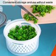 thumbnail image 4 of Birdeem Fruit Vegetable Storage Containers for Fridge Draining Fresh Containers 3 in 1 Produce Storage Containers Large Organizer Bins with Lid & Colander, 4 of 12