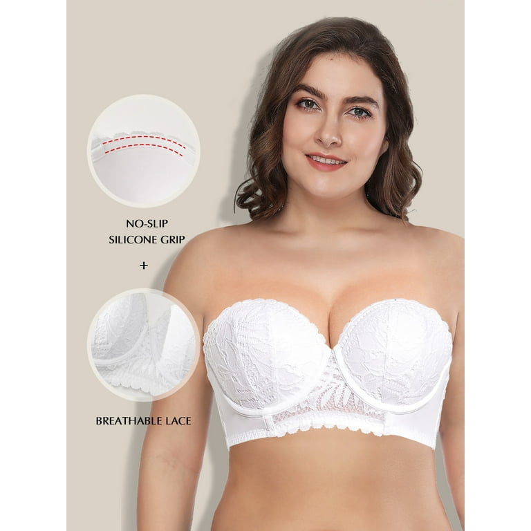 Deyllo Womens Strapless Push Up Full Cup Plus Size Nepal