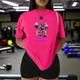 thumbnail image 3 of Playera Divertida Para Gimnasio Hoy Toca C*** Playera Para hacer Ejercicio Color Fucsia Talla Chica Marca Emil SaEs, 3 of 4