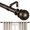 Bronze, variant on KoshiMe 1-inch Diameter Adjustable Curtain Rod 32-86 inches, Heavy-Duty Curtain Rods, Classic Ball Finials for Indoor/Outdoor Use, Black