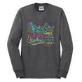 thumbnail image 2 of Wild Bobby, God Grant Me Serenity Courage and Wisdom Prayer Faith, Inspirational/Christian, Men Long Sleeve Shirt, Heather Black, X-Large, 2 of 3