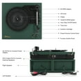 LP&No.1 Bluetooth Vinyl Record Player with External Speakers, 3Speed