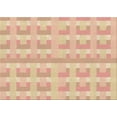 thumbnail image 1 of Ahgly Company Machine Washable Indoor Rectangle Transitional Orange Area Rugs, 6' x 9', 1 of 7