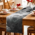 thumbnail image 5 of Gray Ombre Clouds Table Runner 70 Inches, Modern Abstract Art Gradient Cloud Bed Runner Dresser Scarves Tabletop for Indoor Outdoor Parties/Ceremony/Banquet, 13" x 70", 5 of 9