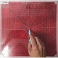 thumbnail image 1 of Westalee Conception 8 Point Crosshair Règle (12.5" x 12.5"), 1 of 2