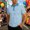 Sky Blue, variant on EliteGoogv Men Polo Shirt Short Sleeve Knit Stripe Breathable Casual Summer Top For Men Business Leisure Tee Orange L