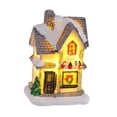 thumbnail image 4 of Artesanías de resina para casa de pueblo con nieve navideña, decoración del hogar, adorno navideño Estilo M, 4 of 9