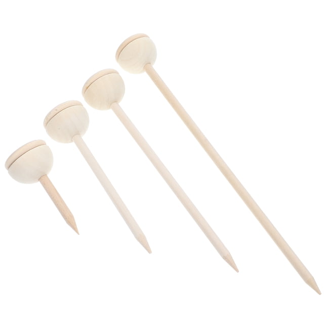 Luxshiny Support de Boules Rondes de Contemplation 4 Pcs pour Sphère en Cristal et Support de Microlandscape 6.3x1.1x1.1in