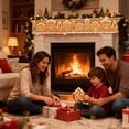 thumbnail image 2 of BESTSKY 2026 New Diy Foldable Christmas Gingerbread House Cardboard Kit with Led Lights,Make A Xmas Gingerbread House Craft Decor Kit,Village Home Decorations Gift for Home Festival Party (2Set), 2 of 6