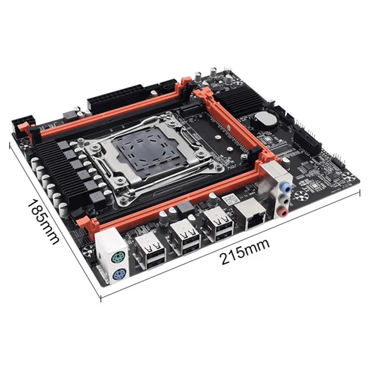 X99E Motherboard+E5 2666 V3 CPU+Thermal Grease Support 4 DDR4 RECC RAM Gigabit LAN Card PCIEX16 NVMe Desktop Motherboard