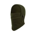 thumbnail image 5 of Toddler Boy Winter Hat Winter Unisex Kids Balaclava Solid Color Lined Thermal Full Head Cover Windproof Cold Weather Outdoor Sports Skiing Cycling Gear Toddler Hats Army Green 8 Years-12 Years, 5 of 5