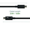 thumbnail image 4 of Thunderbolt 3 Cable 40Gbps Supports 100W (20V, 5A) Charging, 2.6ft / 0.8m USB C Compatible [Thunderbolt 3, 4 of 5