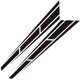 thumbnail image 1 of Kunmingshisd (800x120 mm) 2 piezas de calcomanías a rayas para el cuerpo del capó del automóvil, calcomanías gráficas universales de PVC con rayas para el capó, calcomanías exteriores con rayas latera, 1 of 5