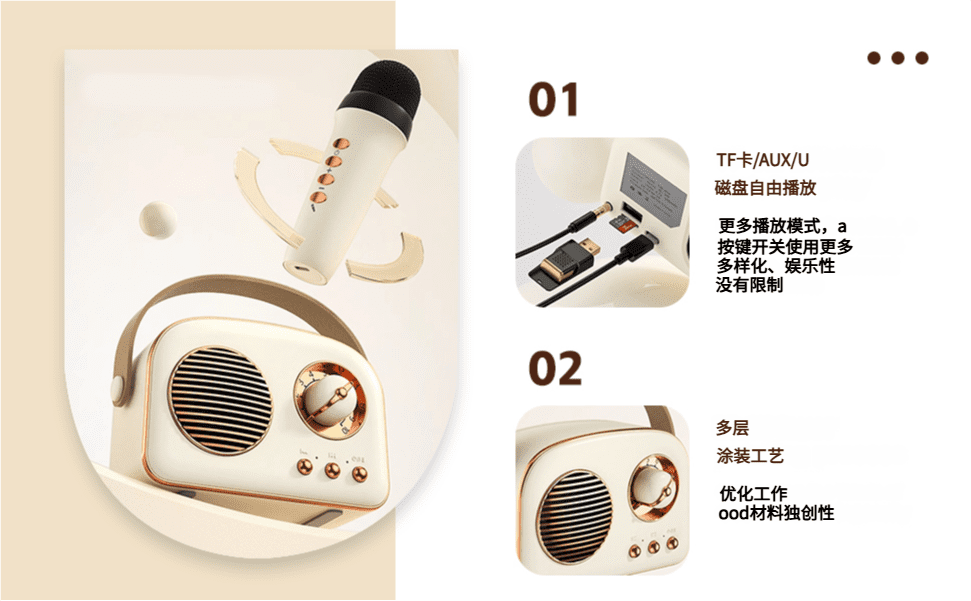 Retro T20 Bluetooth Speaker: TWS Stereo, 8H Battery, FM Radio, 5W HD Sound & Multi-Color – Vintage Style for Home/Outdoor