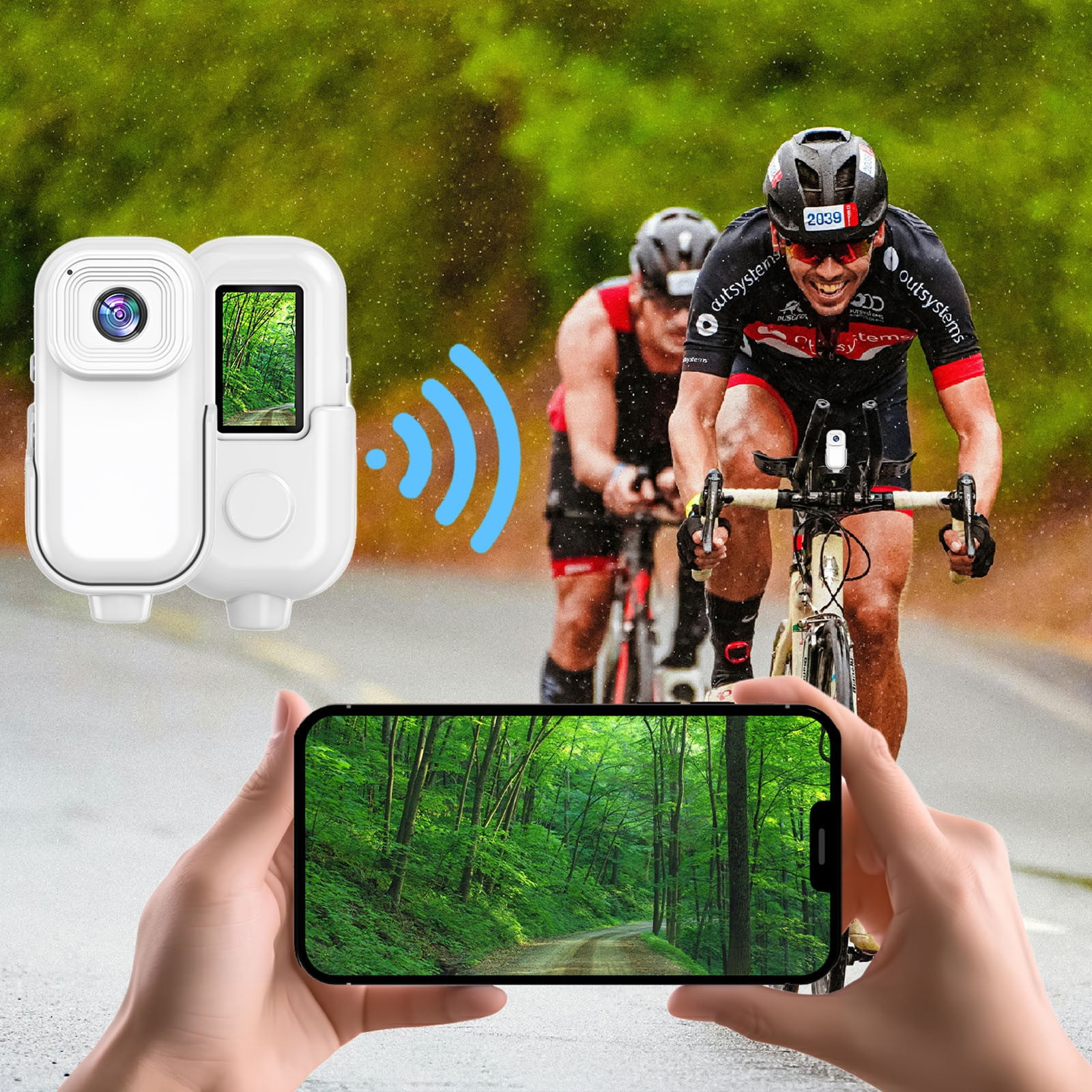 Kyusrd Gifts for Women Home Saving!1080P High-definition Screen Display Large Wide-angle Sports Recorder Mobile Phone Interconnection Pocket Thumb Camera