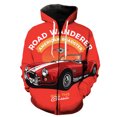 thumbnail image 1 of Sudadera con capucha y cremallera para hombre, diseño de coche clásico de dibujos animados, con estampado 3D, moda de primavera, ropa de calle informal, estilo hip hop, divertida, estilo Harajuku, 1 of 6