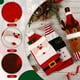 thumbnail image 2 of 3 Piezas Suéter de Navidad Cubierta de Botella de Vino, Suéter de Botella de Vino Hecho a Mano Bolsas de Bolsa de Soporte de Botella de Vino Santa Claus Muñeco de Nieve Alce Adornos de Botella de Vino, 2 of 5