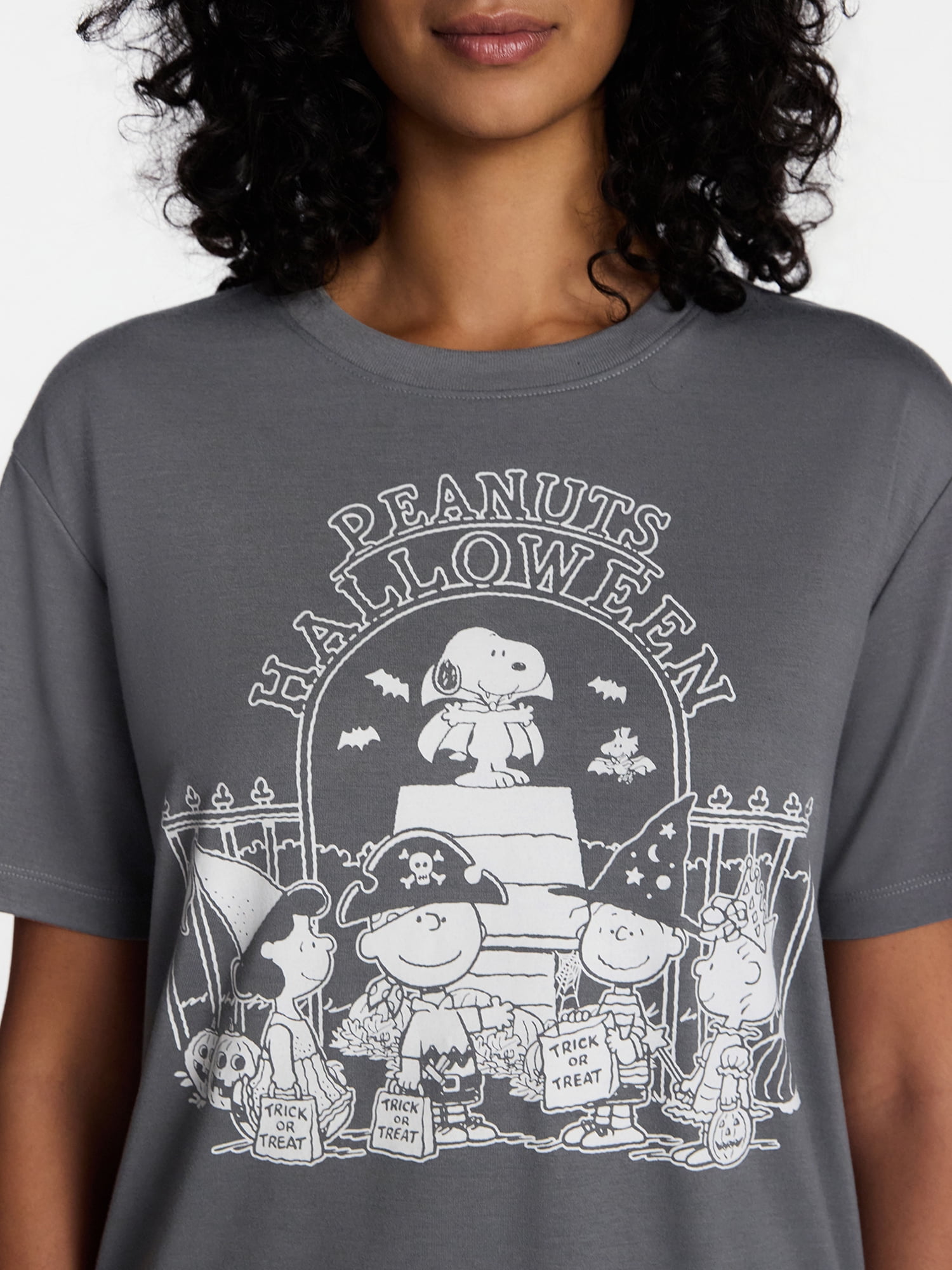 Peanuts Halloween Night Women's and Women's Plus Shorty Set, 2-Piece Sizes XS-3X