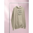 thumbnail image 3 of Thankful Grateful Blessed Hoodie Women -Image by Shutterstock, Female Small, 3 of 4