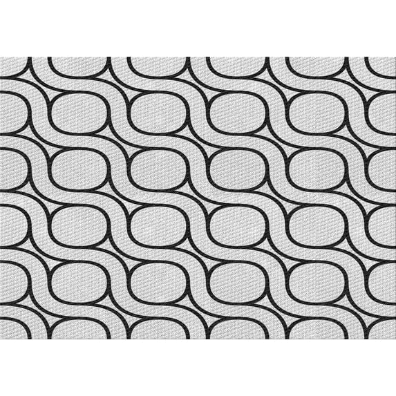 Ahgly Company Machine Washable Indoor Rectangle Transitional Platinum Gray Area Rugs, 6' x 9'