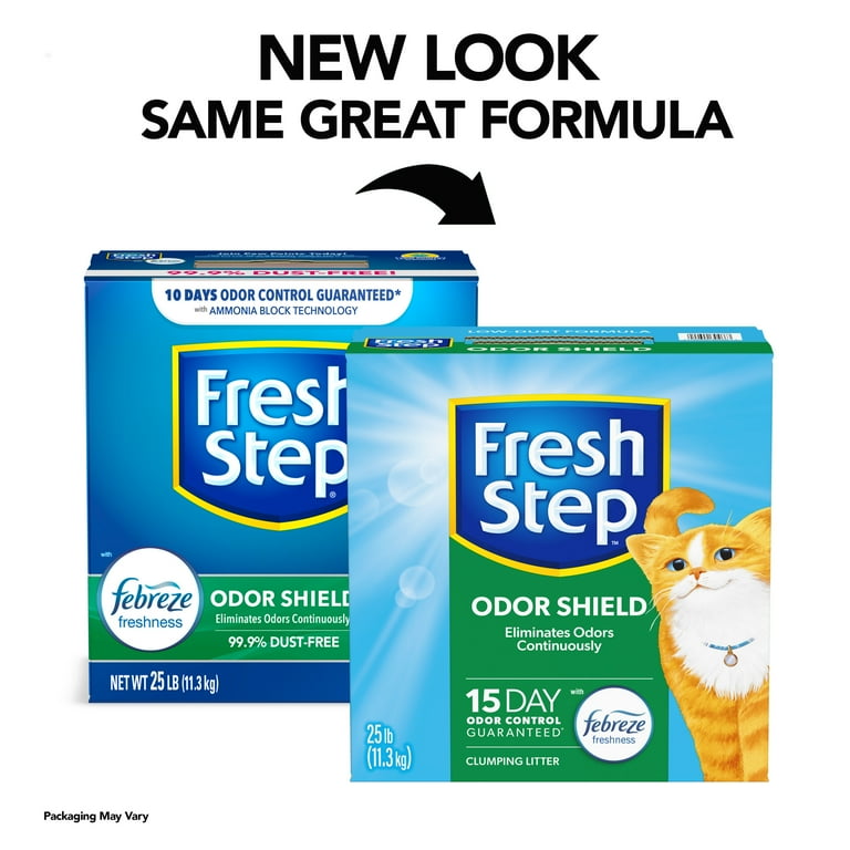 ODOR SHIELD SCENTED LITTER WITH THE POWER OF FEBREZE ODOR SHIELD SCENTED LITTER WITH THE POWER OF FEBREZE